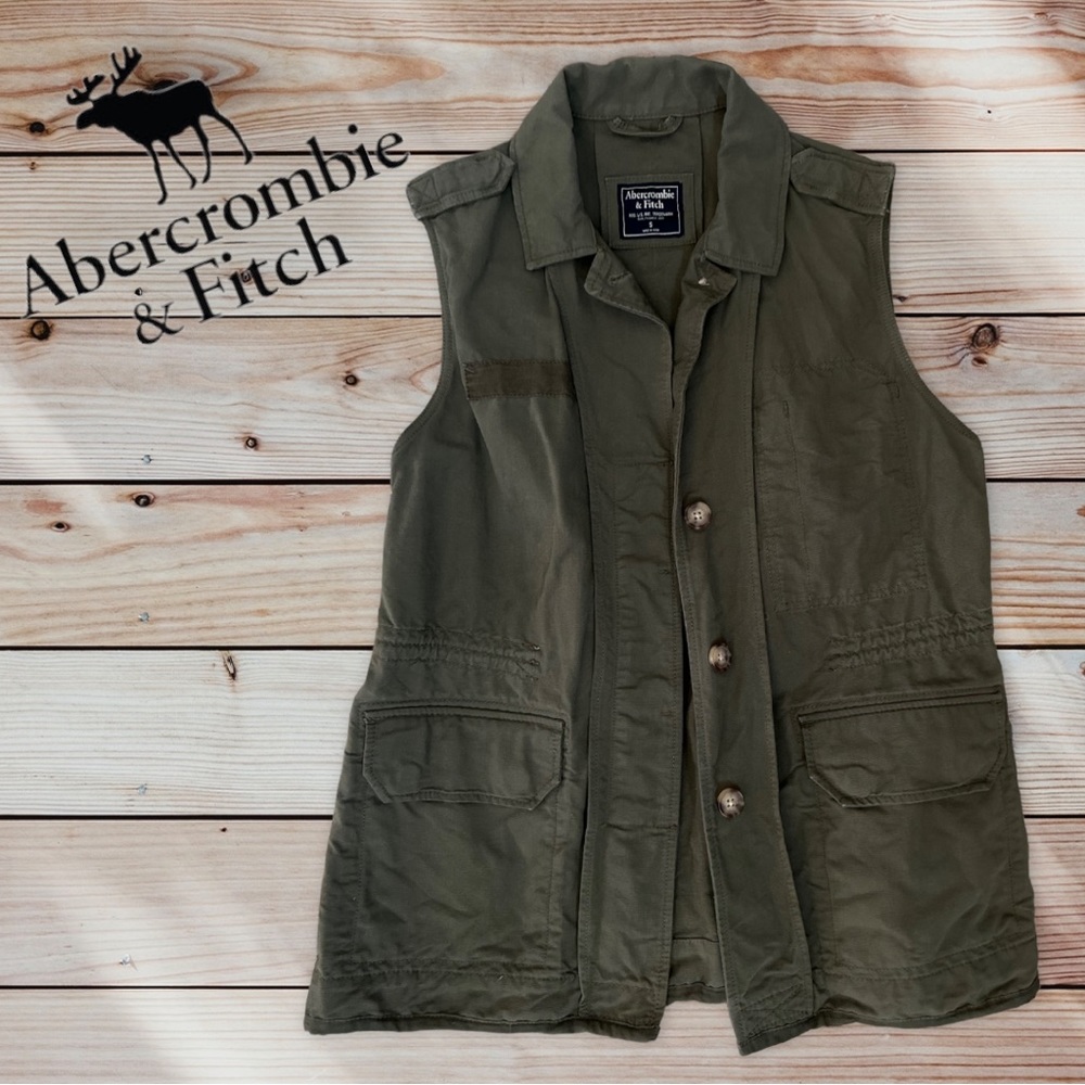 LIKE NEW! Abercrombie & Fitch Utility/Military Style Vest! - Picture 1 of 5